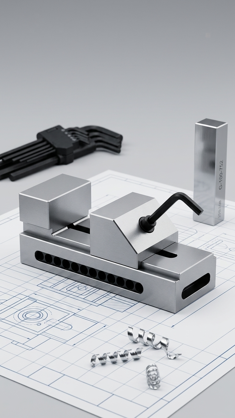 CRYSTAL Grinding Vice with Lead Screw